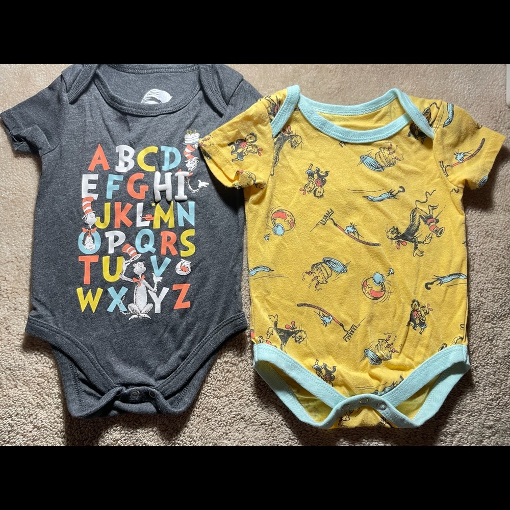 Bundle of Dr. Seuss Short Sleeved Onesie
